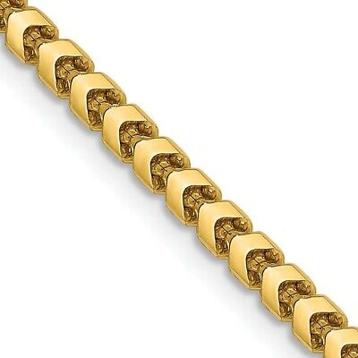 Pre-owned Skyjewelers Real 14kt Yellow Gold 2.4mm Franco Chain; 18 Inch; Lobster Clasp