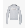 VALENTINO LOGO-EMBROIDERED REGULAR-FIT COTTON-BLEND HOODY