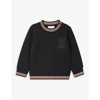 BURBERRY LESTER LOGO-EMBROIDERED COTTON SWEATSHIRT 6-24 MONTHS