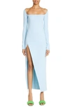 ATTICO LAWRENCE LONG SLEEVE EVENING GOWN