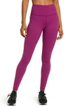 Zella Live In High Waist Leggings In Purple Caspia