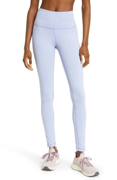 Zella Live In High Waist Leggings In Blue Thistle