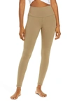 Zella Live In High Waist Leggings In Olive Dusk