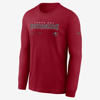Nike Men's Dri-fit Infograph Lockup (nfl Tampa Bay Buccaneers) Long-sleeve T-shirt In Red