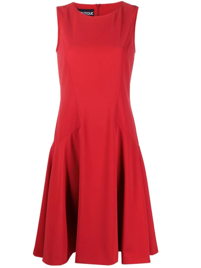 Boutique Moschino A-line Skater Dress In Rot