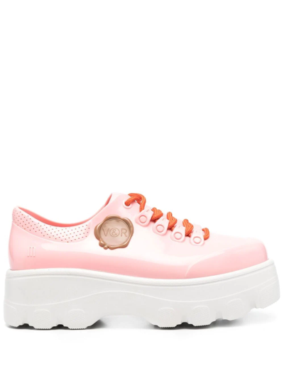Viktor & Rolf Kick Off Lace-up Sneakers In Pink