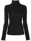 Baserange Omato Organic Cotton Turtleneck In Schwarz