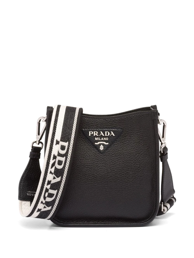 Prada Leather Mini Shoulder Bag In Multi-colored