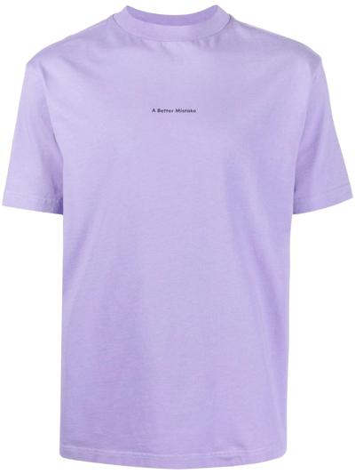 A Better Mistake Creative Disobedience Oversized T-shirt In Purple