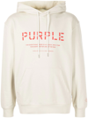 Purple Brand Stencil Logo-print Hoodie In Neutrals