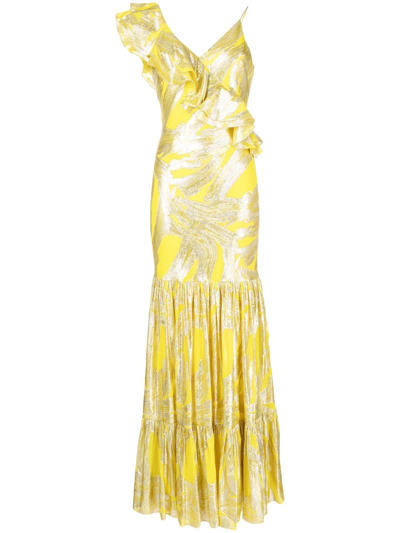 pink dress with gold jewelry Vine Maxi Dress – Retrofete main image 1
