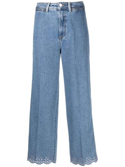 Tommy Hilfiger Patty Cropped Straight Jeans In Blau