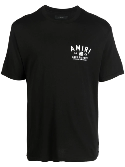 Amiri Logo-print Short-sleeve T-shirt In Black