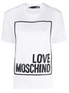 LOVE MOSCHINO LOGO-PRINT T-SHIRT