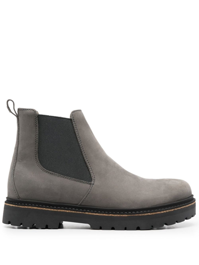 Birkenstock Stalon Chelsea Boot In Graphite Nubuck Leather
