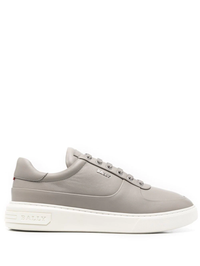 Bally Logo-plaque Low-top Sneakers In Grey