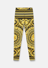 Versace Barocco-printed High Waist Leggings In Print