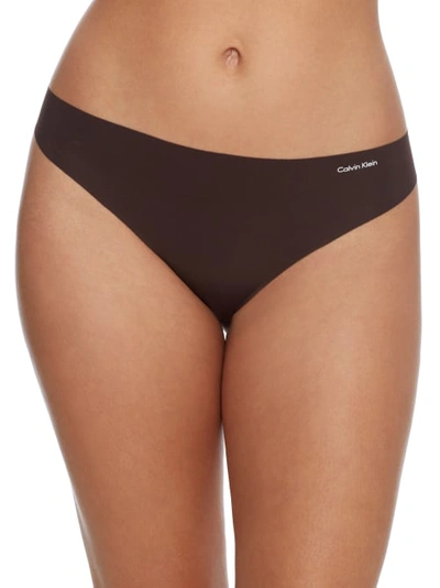 Calvin Klein Invisibles Thong In Woodland
