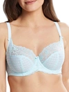 Panache Envy Stretch-lace Underwired Full-cup Bra In Ice Blue