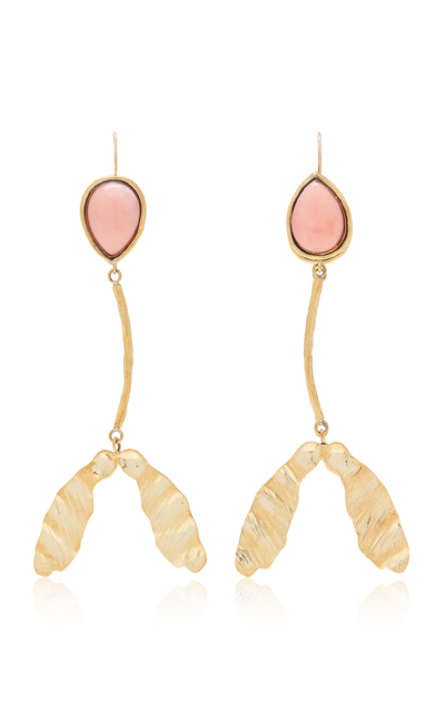 Ulla Johnson Women's Maple Seed Brass Earrings In Gold,white