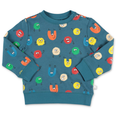 Stella Mccartney Babies'  Felpa Blu In Cotone Stampata