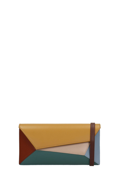 Mlouye Naomi Clutch In Leather Colour Leather