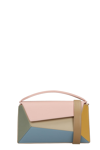 MLOUYE SMALL NAOMI HAND BAG IN ROSE-PINK LEATHER