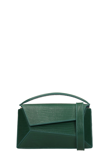 Mlouye Small Naomi Hand Bag In Green Leather