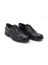 Moustache Patent Leather Oxford Shoes In Black
