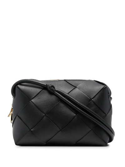 Bottega Veneta Interwoven-design Cross Body Bag In Black