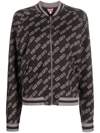 KENZO LOGO-PRINT ZIP-UP SWEATSHIRT