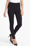 Eileen Fisher Petite Recycled Stretch Velvet Ankle Leggings In Black