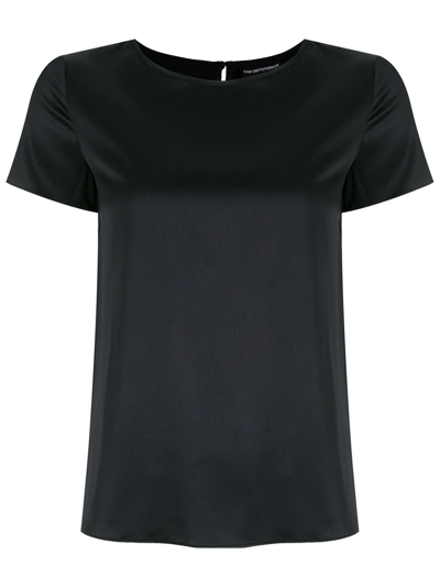 Emporio Armani Silk Blouse In Blue