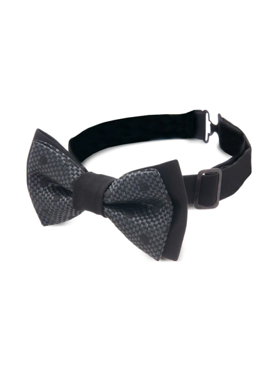 Moustache Kids' Polka Dot Print Bow Tie In Black