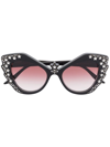 Gucci Hollywood Forever 52mm Cat Eye Sunglasses In Black