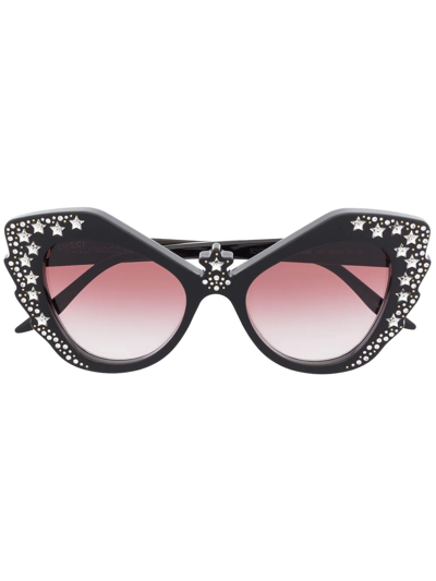 Gucci Hollywood Forever 52mm Cat Eye Sunglasses In Black