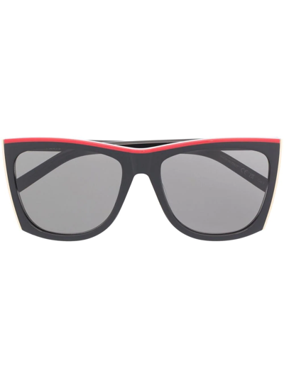 Saint Laurent Cat-eye Tinted Sunglasses In Black