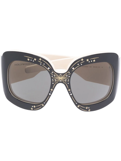 Gucci Gg1093s Hollywood Forever 001 Prestige Sunglasses In Black