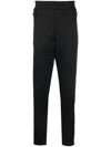 Moschino Black Double Question Logo Track Pants In Black