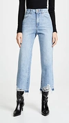 Dl1961 1961 Hepburn High Rise Wide Leg Jeans In Slate