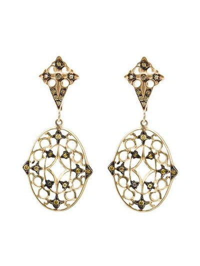 Loree Rodkin Lace Diamond Drop Earrings