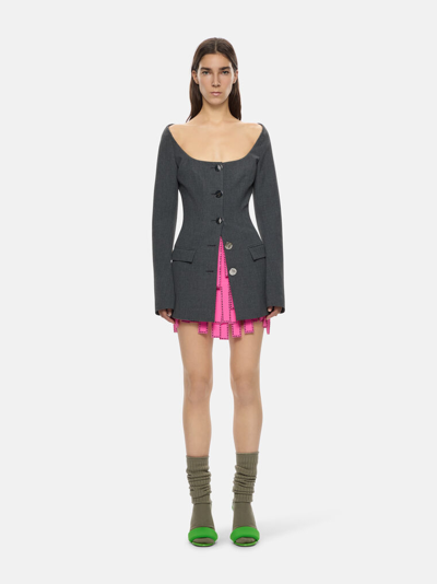 Attico ''satine'' Neon Fuchsia Mini Skirt