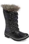 Sorel Tofino&trade; Ii Fur-trim Quilted Boots In Black