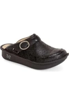 A.w.a.k.e. Seville Water Resistant Clog In Yeehaw Black Leather