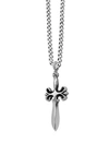 KING BABY STERLING SILVER DAGGER PENDANT NECKLACE,K10-5039