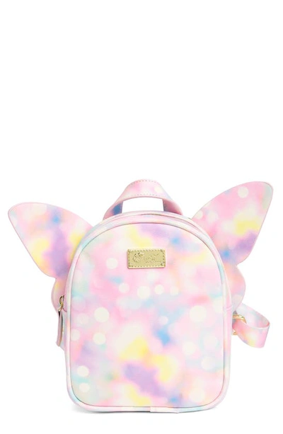 Luv Betsey By Betsey Johnson Movable Winged Mini Backpack In Pastel Photo Dot