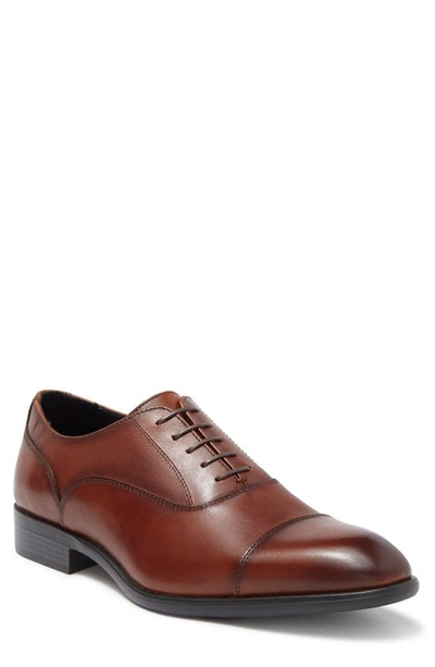 Vittorio Russo Irvin Cap Toe Leather Oxford In Nut