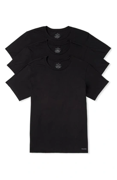 Calvin Klein Cotton Classic T-shirt 3-pack In Black