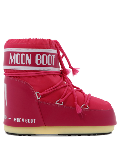 Moon Boot "classic Low 2"  After-ski Ankle Boots In Fuchsia