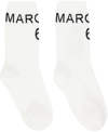 MM6 MAISON MARGIELA OFF-WHITE LOGO SOCKS